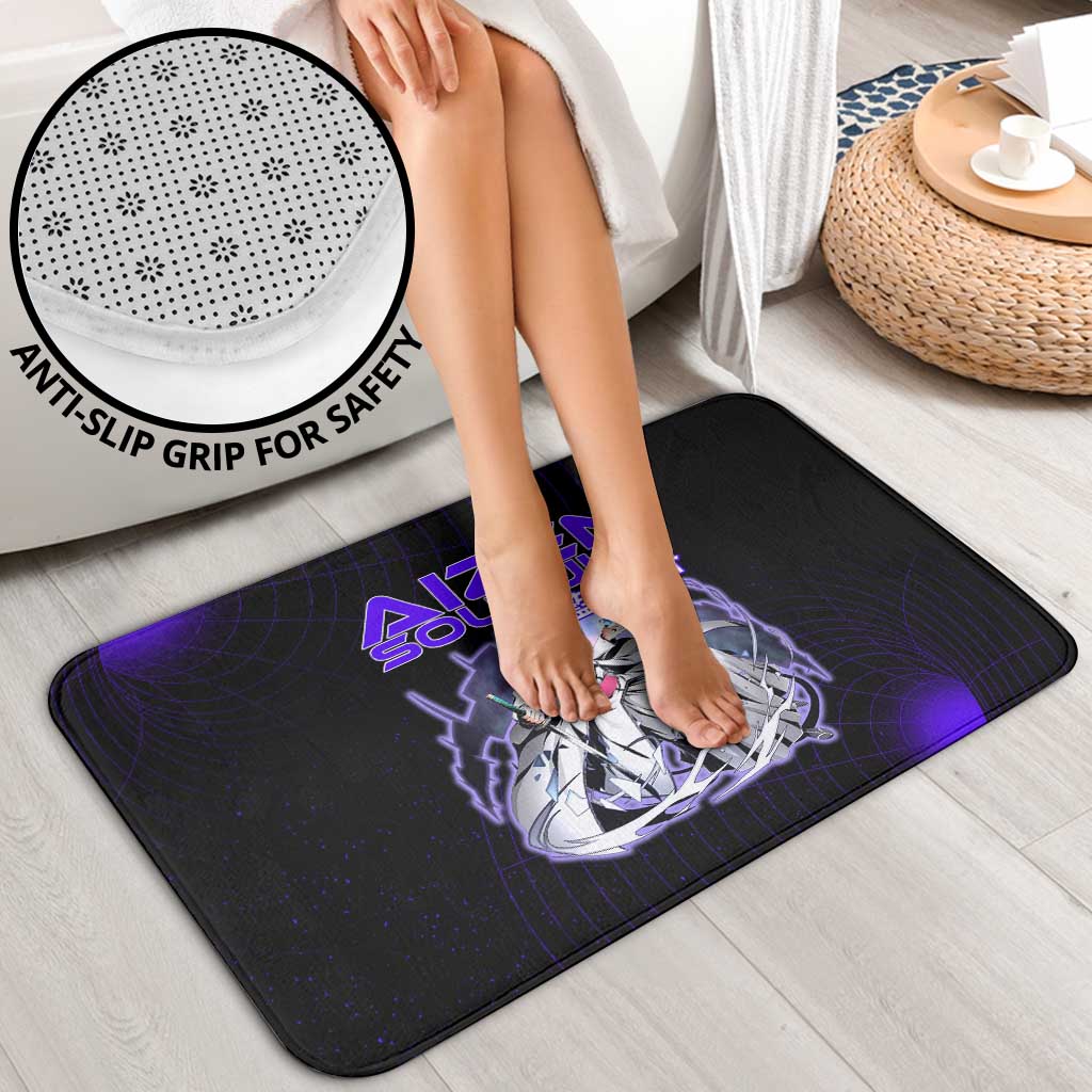 Aizen Sousuke Bleach Bathroom Set Cosmic Anime Energy Grid Style