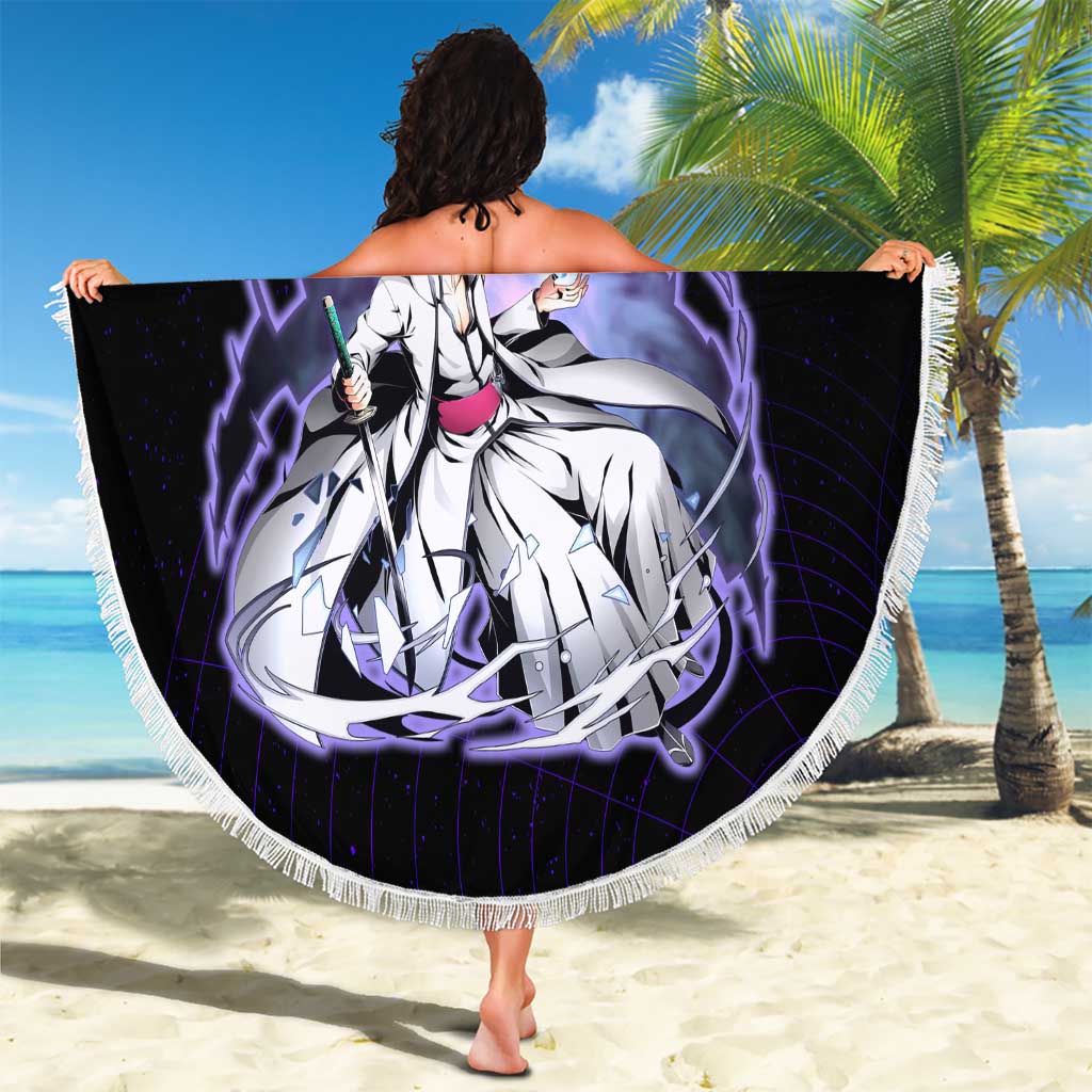 Aizen Sousuke Bleach Beach Blanket Cosmic Anime Energy Grid Style