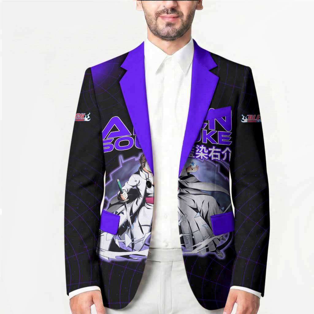 Aizen Sousuke Bleach Blazer Cosmic Anime Energy Grid Style