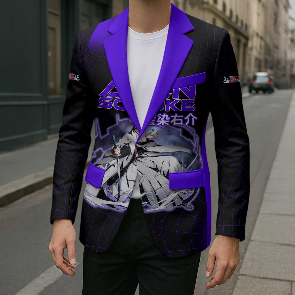 Aizen Sousuke Bleach Blazer Cosmic Anime Energy Grid Style
