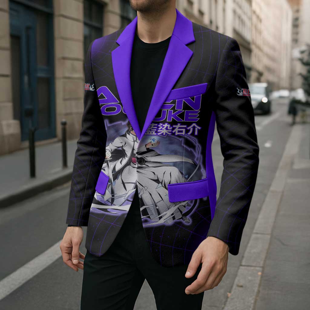 Aizen Sousuke Bleach Blazer Cosmic Anime Energy Grid Style