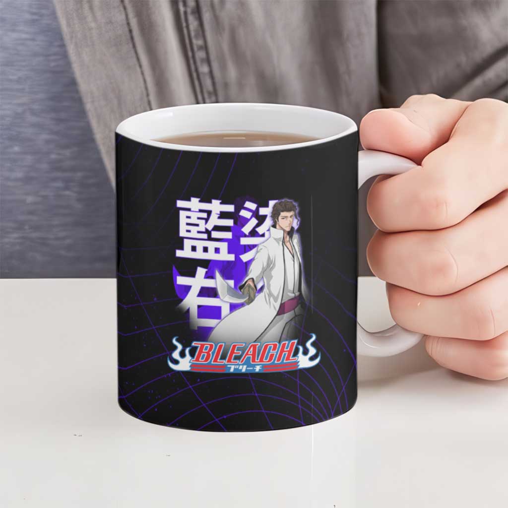 Aizen Sousuke Bleach Ceramic Mug Cosmic Anime Energy Grid Style