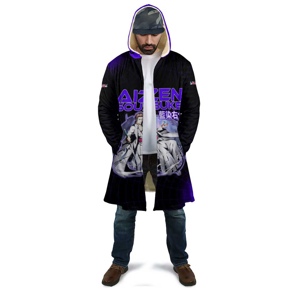 Aizen Sousuke Bleach Cloak Cosmic Anime Energy Grid Style