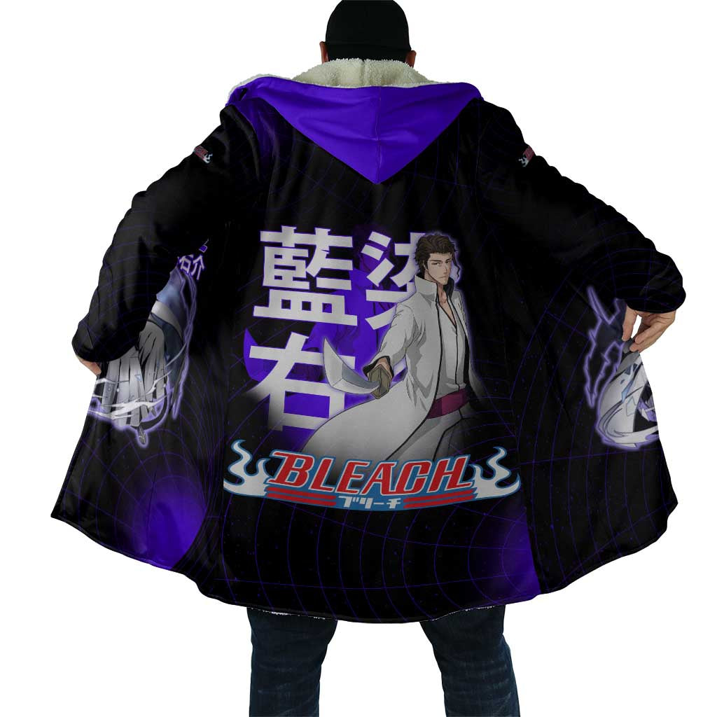Aizen Sousuke Bleach Cloak Cosmic Anime Energy Grid Style
