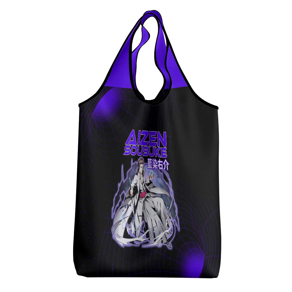 Aizen Sousuke Bleach Grocery Bag Cosmic Anime Energy Grid Style