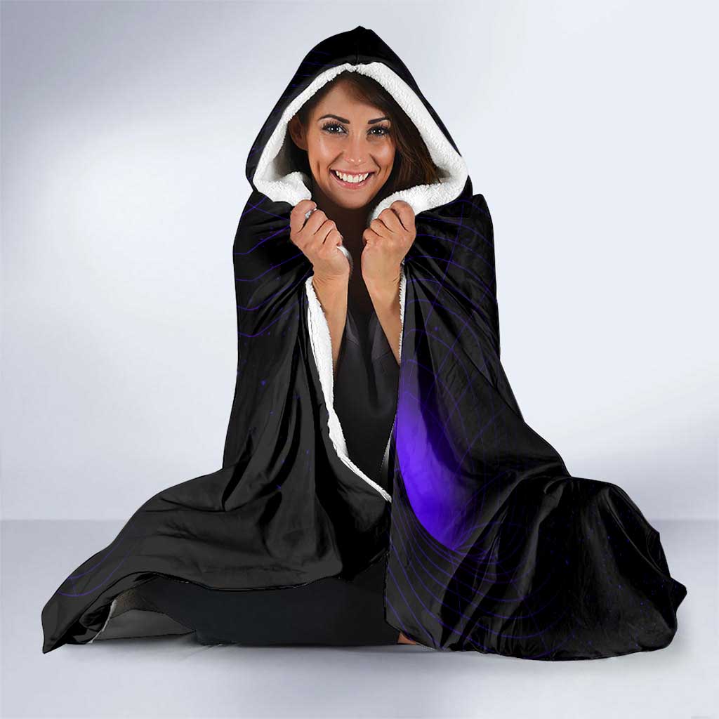 Aizen Sousuke Bleach Hooded Blanket Cosmic Anime Energy Grid Style
