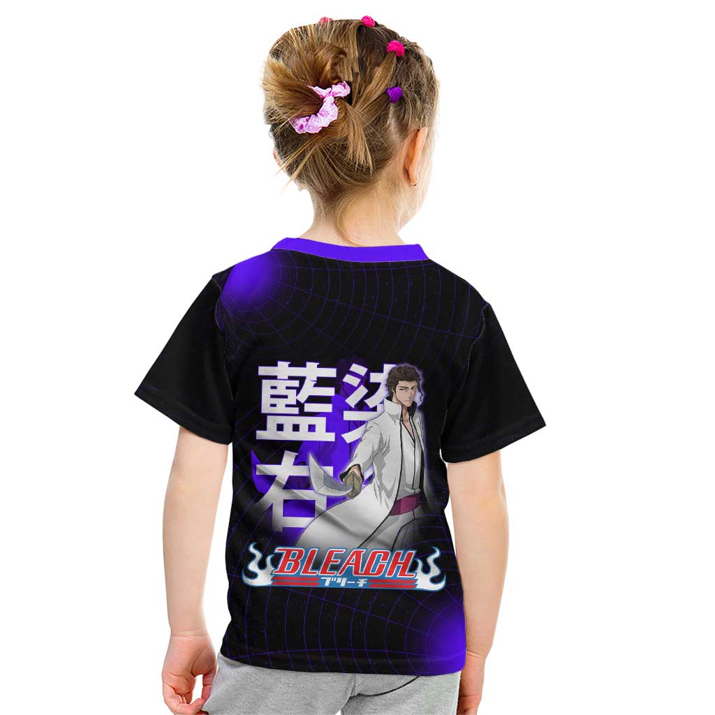 Aizen Sousuke Bleach Kid T Shirt Cosmic Anime Energy Grid Style