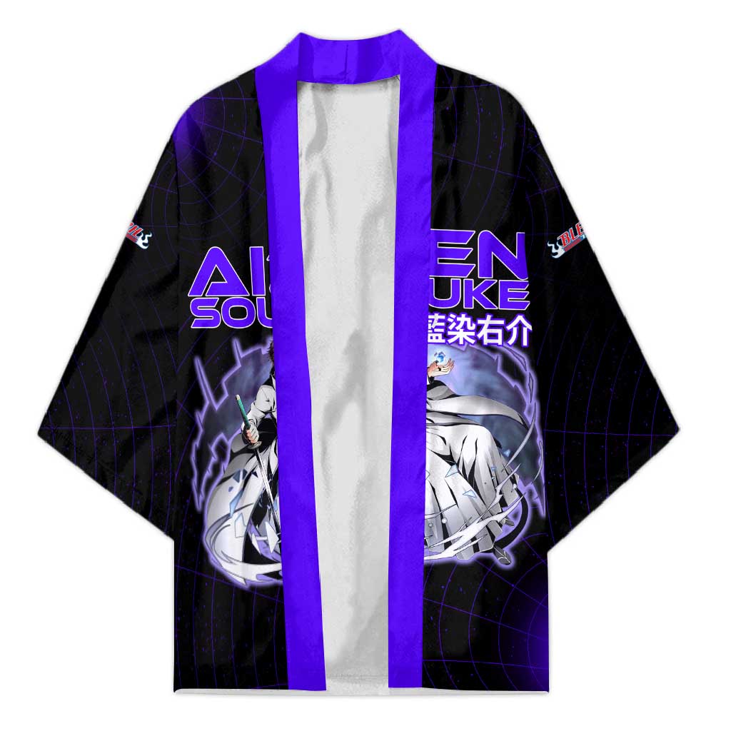 Aizen Sousuke Bleach Kimono Cosmic Anime Energy Grid Style