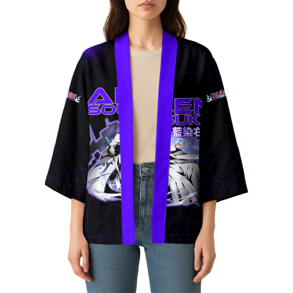Aizen Sousuke Bleach Kimono Cosmic Anime Energy Grid Style