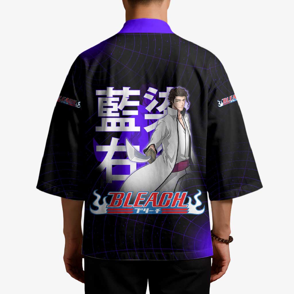 Aizen Sousuke Bleach Kimono Cosmic Anime Energy Grid Style