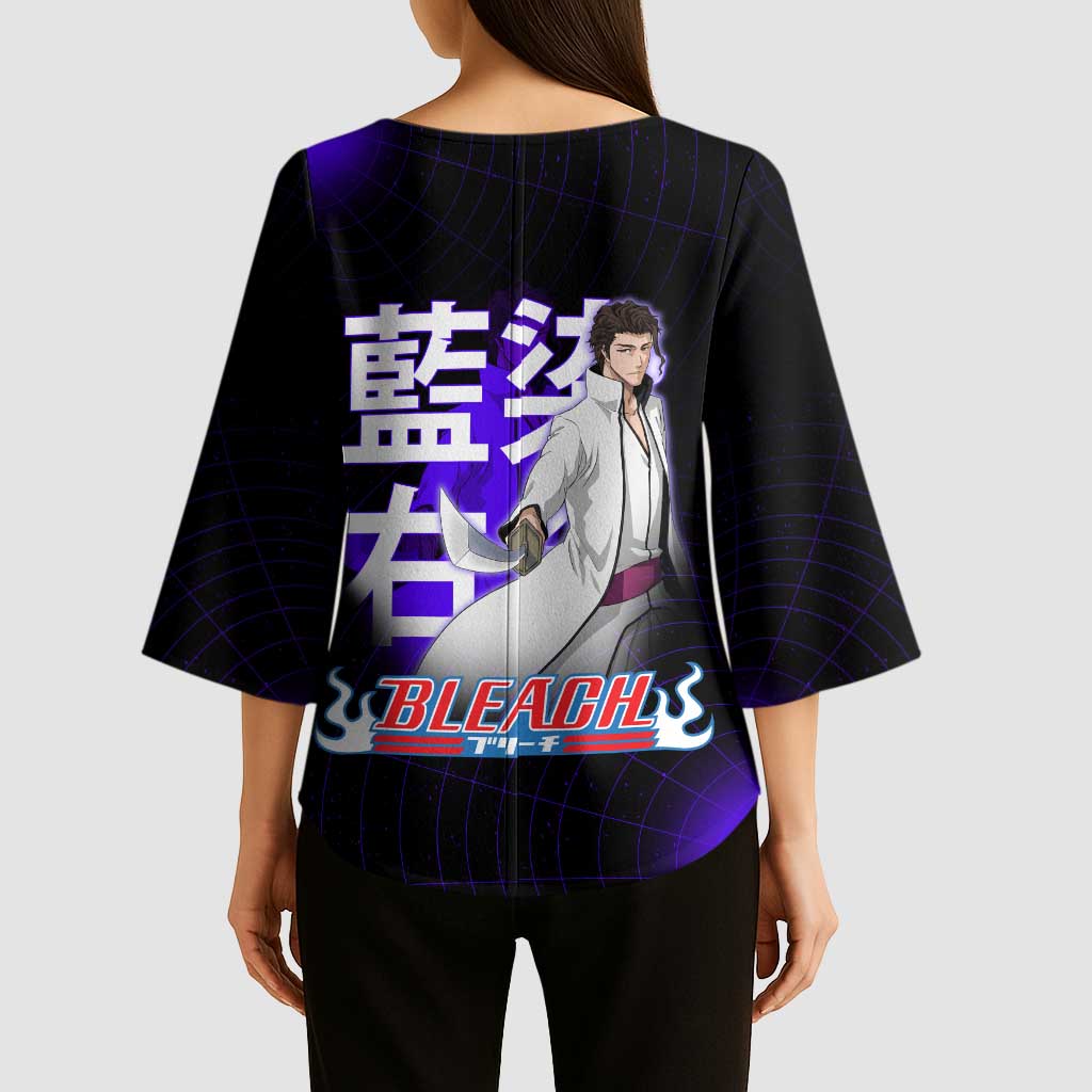 Aizen Sousuke Bleach Kimono Sleeve Blouse Cosmic Anime Energy Grid Style