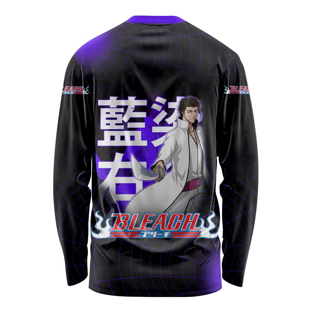 Aizen Sousuke Bleach Long Sleeve Shirt Cosmic Anime Energy Grid Style