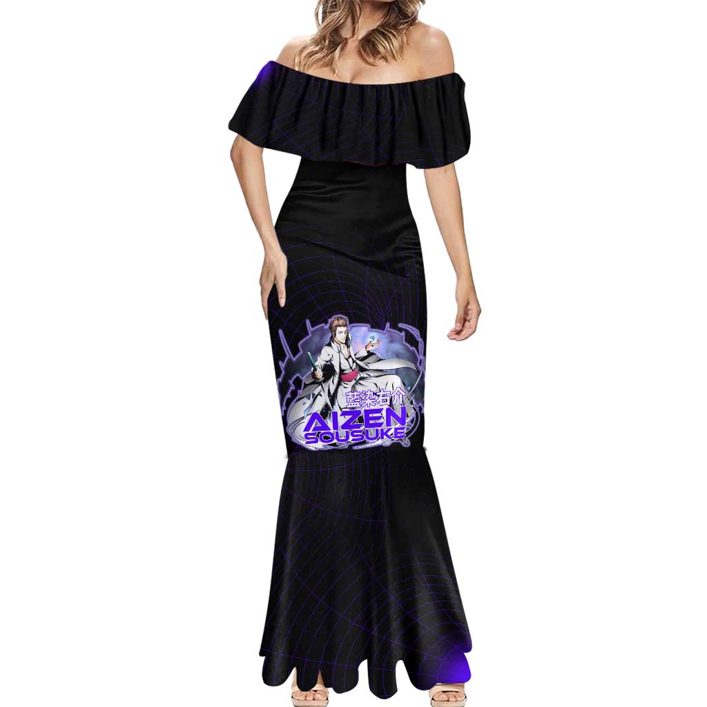 Aizen Sousuke Bleach Mermaid Dress Cosmic Anime Energy Grid Style