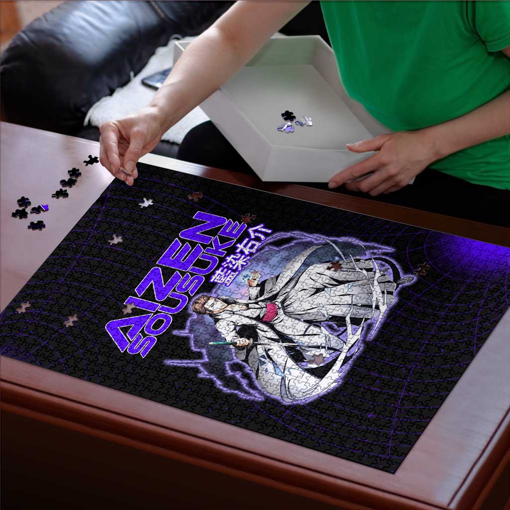 Aizen Sousuke Bleach Puzzle Cosmic Anime Energy Grid Style
