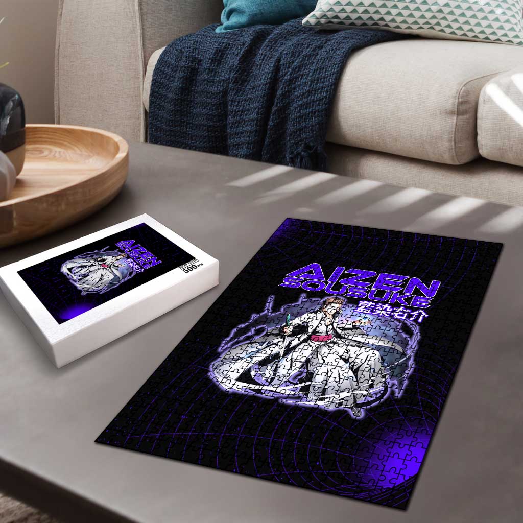 Aizen Sousuke Bleach Puzzle Cosmic Anime Energy Grid Style