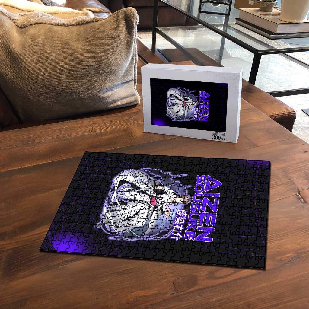 Aizen Sousuke Bleach Puzzle Cosmic Anime Energy Grid Style