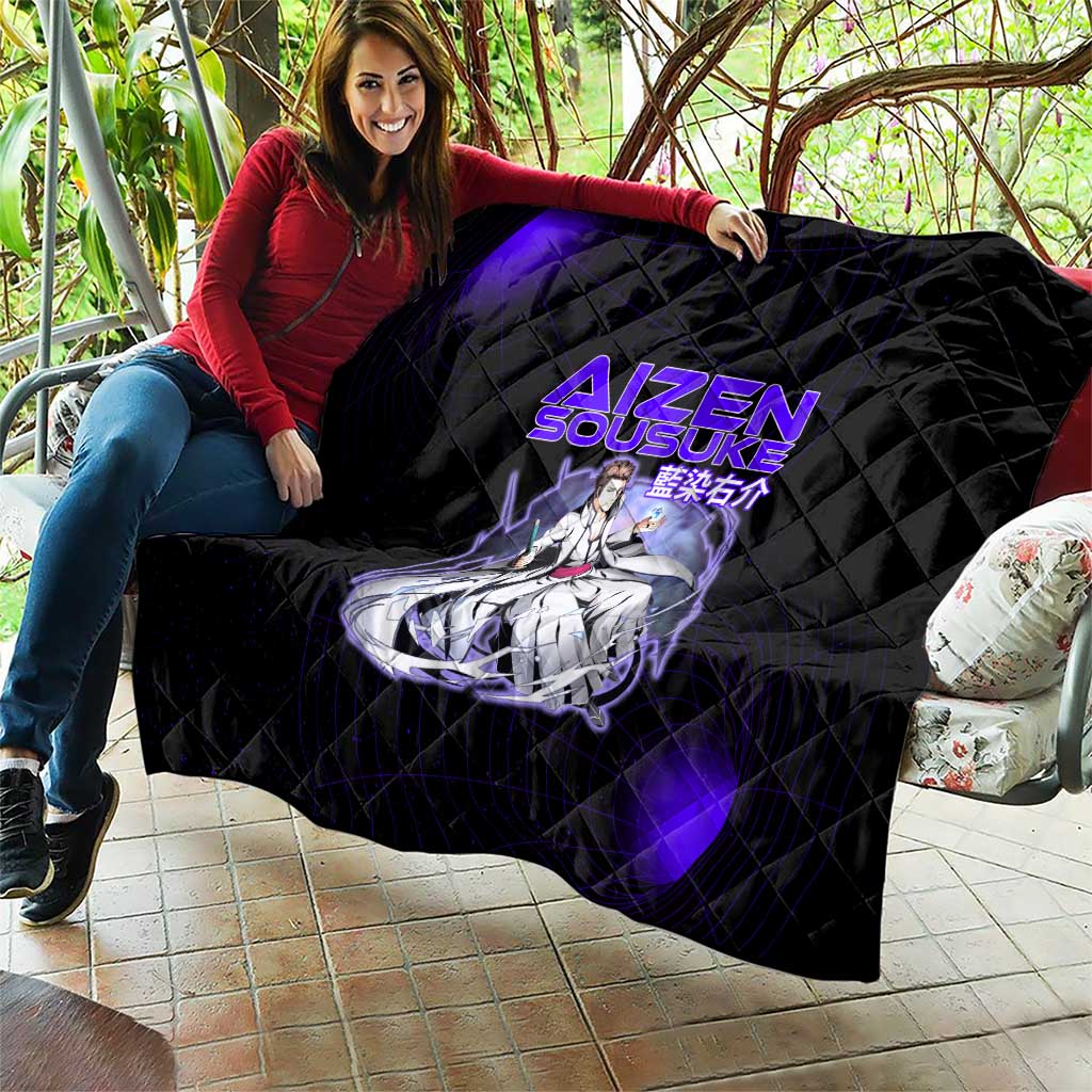 Aizen Sousuke Bleach Quilt Cosmic Anime Energy Grid Style