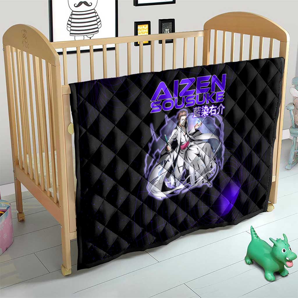 Aizen Sousuke Bleach Quilt Cosmic Anime Energy Grid Style