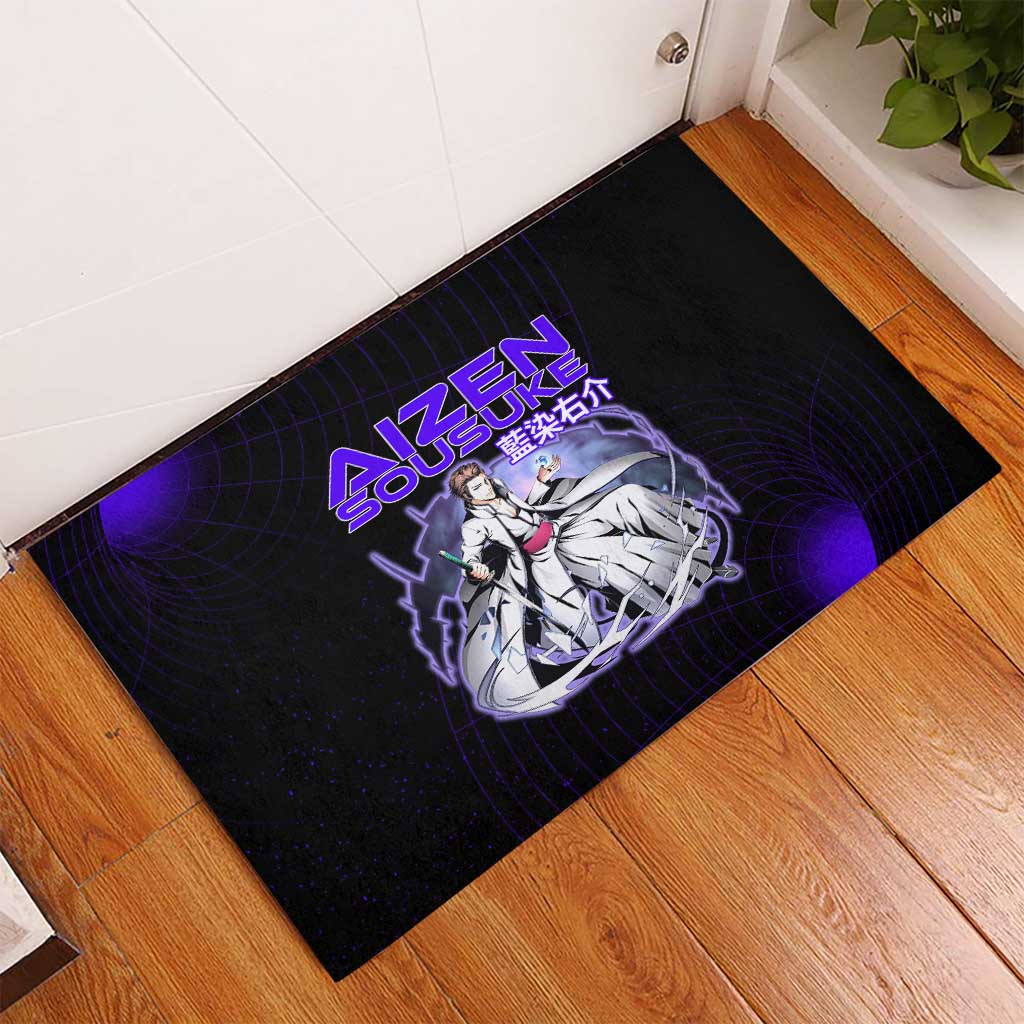 Aizen Sousuke Bleach Rubber Doormat Cosmic Anime Energy Grid Style