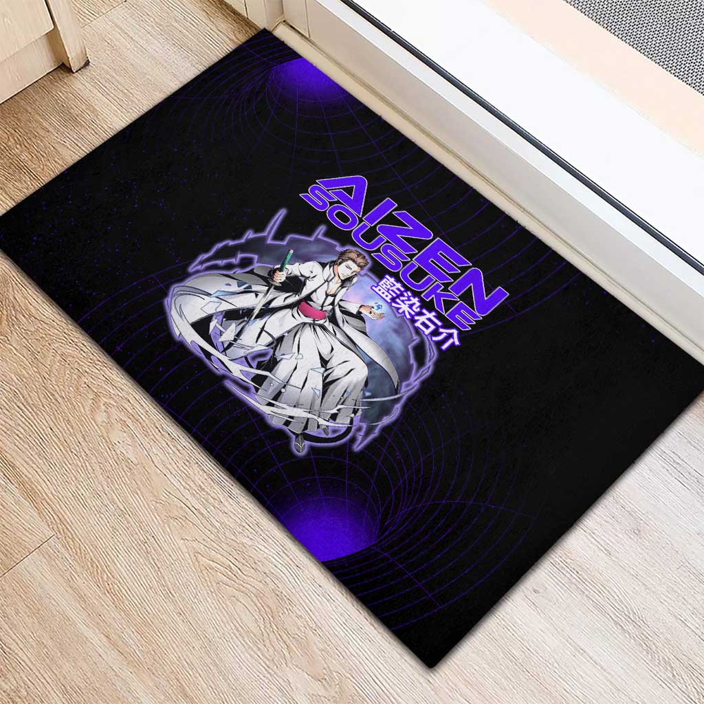 Aizen Sousuke Bleach Rubber Doormat Cosmic Anime Energy Grid Style