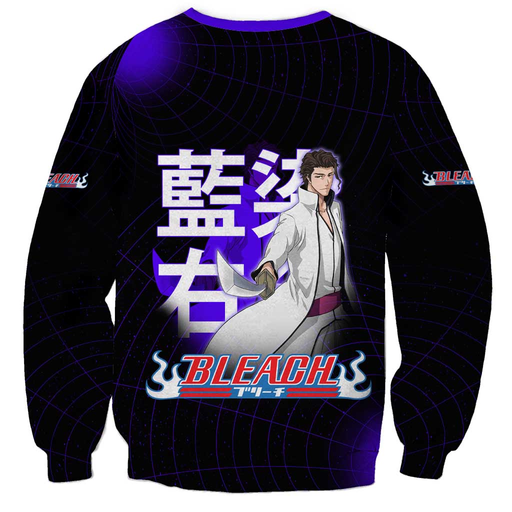 Aizen Sousuke Bleach Sweatshirt Cosmic Anime Energy Grid Style