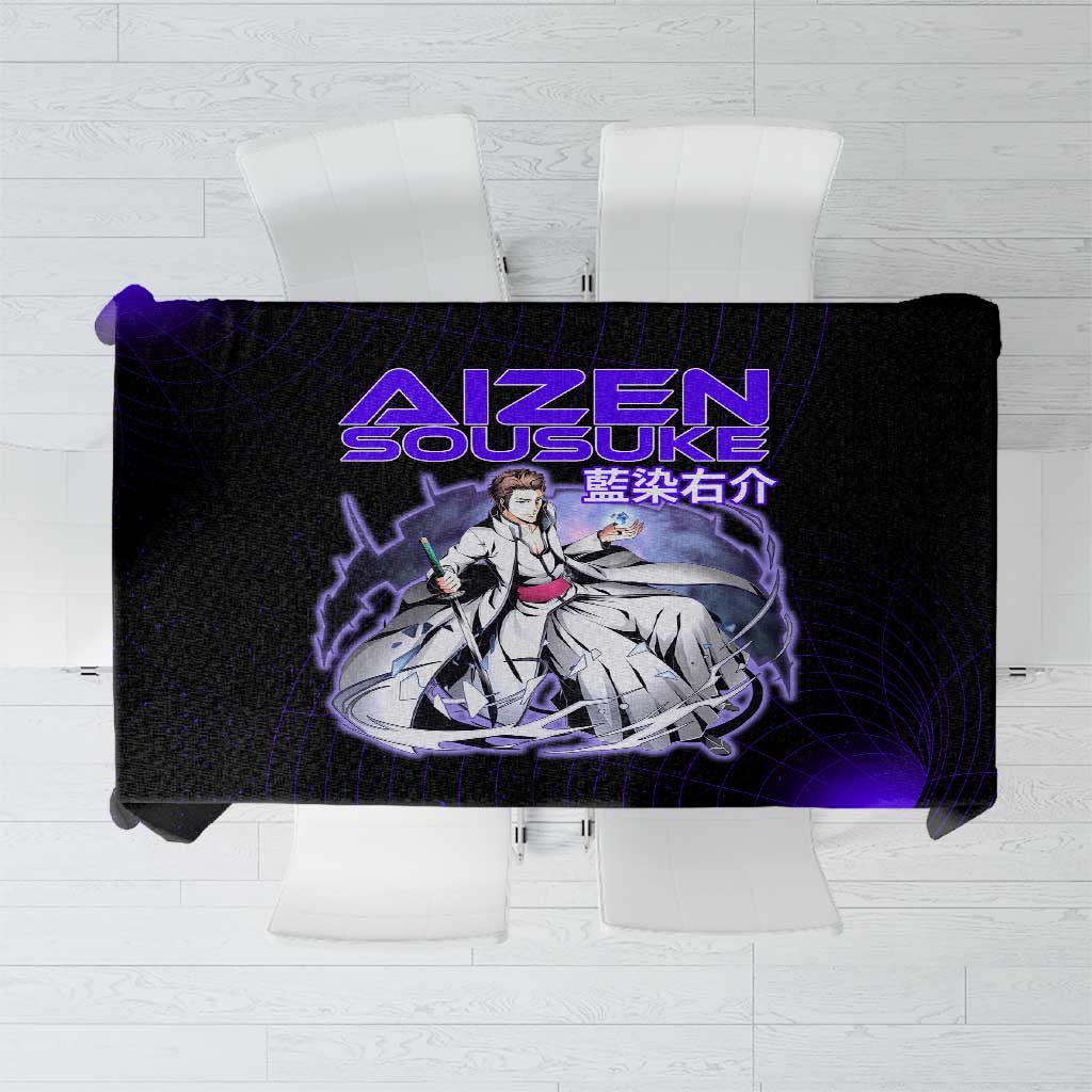 Aizen Sousuke Bleach Tablecloth Cosmic Anime Energy Grid Style