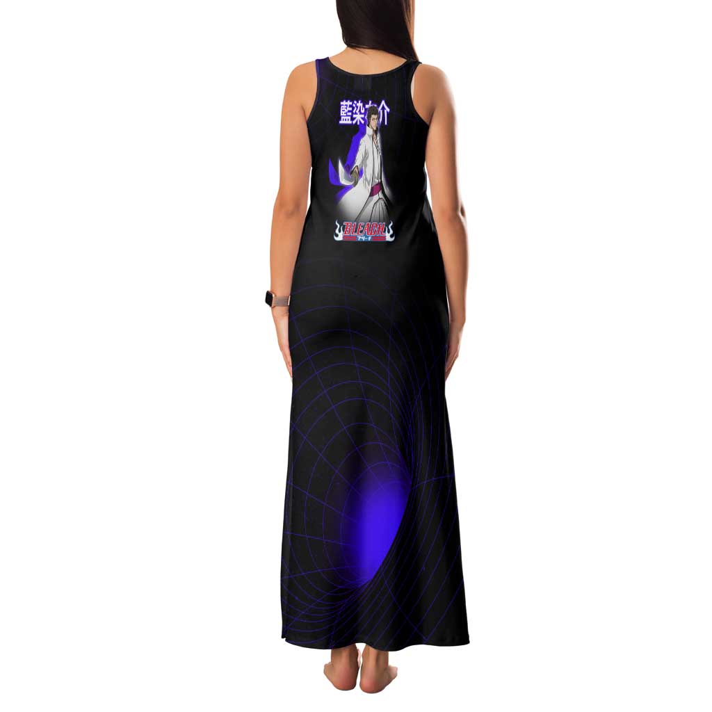 Aizen Sousuke Bleach Tank Maxi Dress Cosmic Anime Energy Grid Style