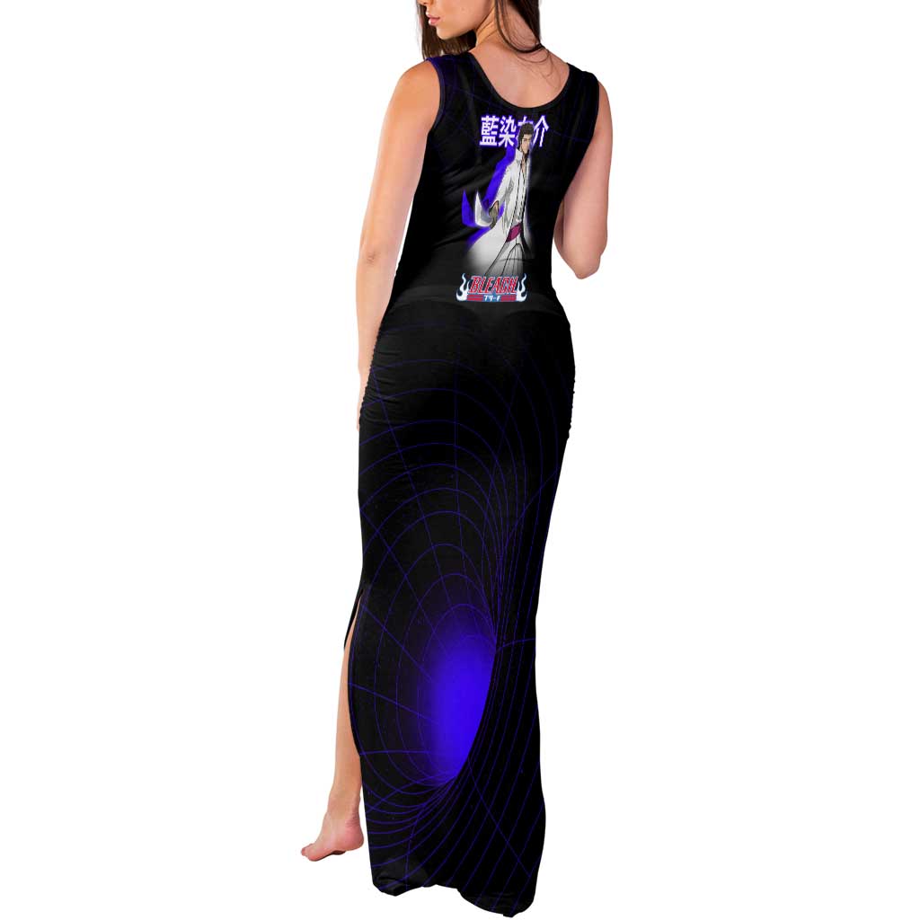 Aizen Sousuke Bleach Tank Maxi Dress Cosmic Anime Energy Grid Style