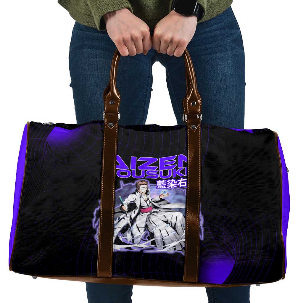 Aizen Sousuke Bleach Travel Bag Cosmic Anime Energy Grid Style