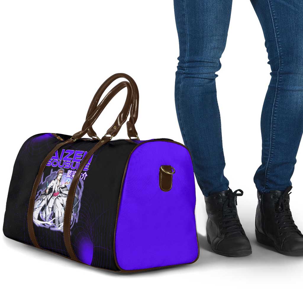 Aizen Sousuke Bleach Travel Bag Cosmic Anime Energy Grid Style