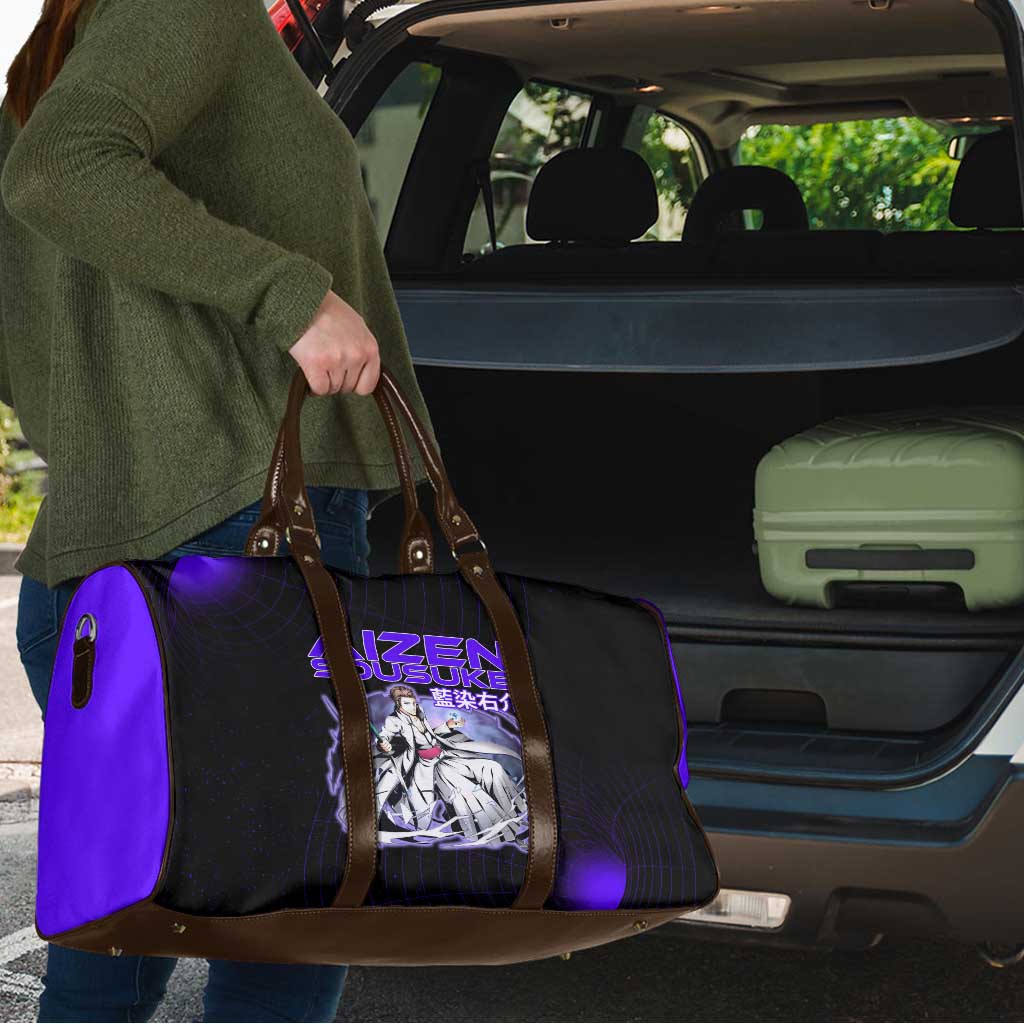 Aizen Sousuke Bleach Travel Bag Cosmic Anime Energy Grid Style