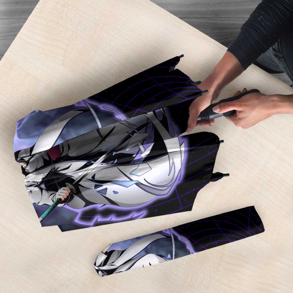 Aizen Sousuke Bleach Umbrella Cosmic Anime Energy Grid Style