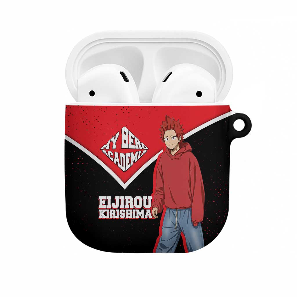 Eijirou Kirishima My Hero Academia AirPods Case Bold Comic-Inspired Anime Style