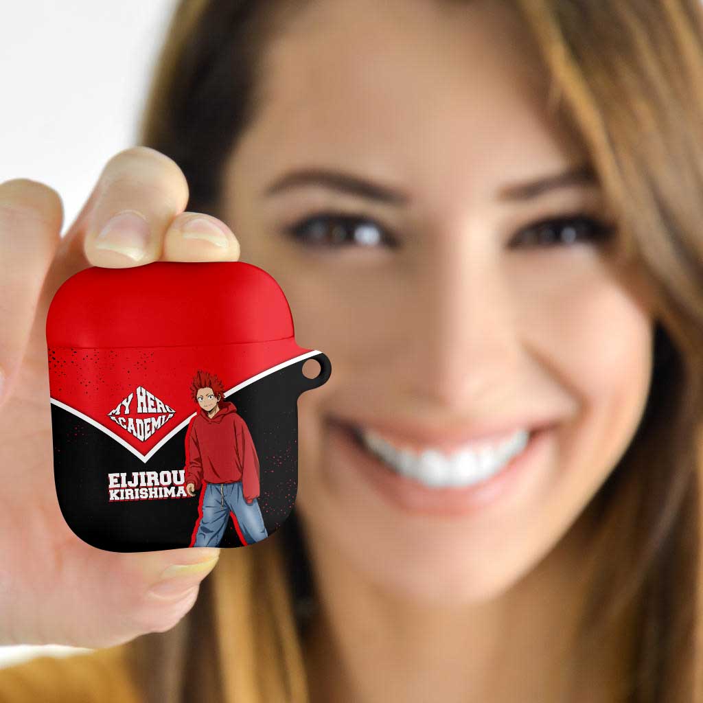 Eijirou Kirishima My Hero Academia AirPods Case Bold Comic-Inspired Anime Style