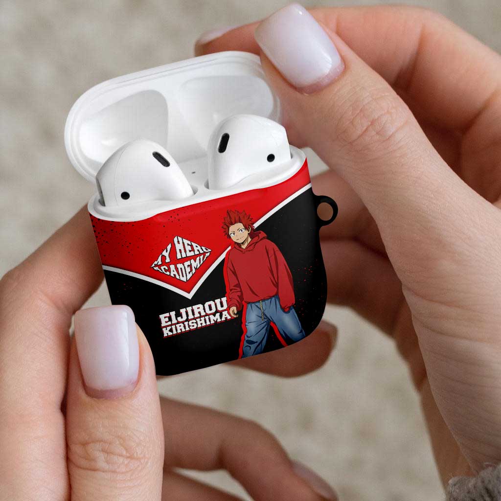 Eijirou Kirishima My Hero Academia AirPods Case Bold Comic-Inspired Anime Style