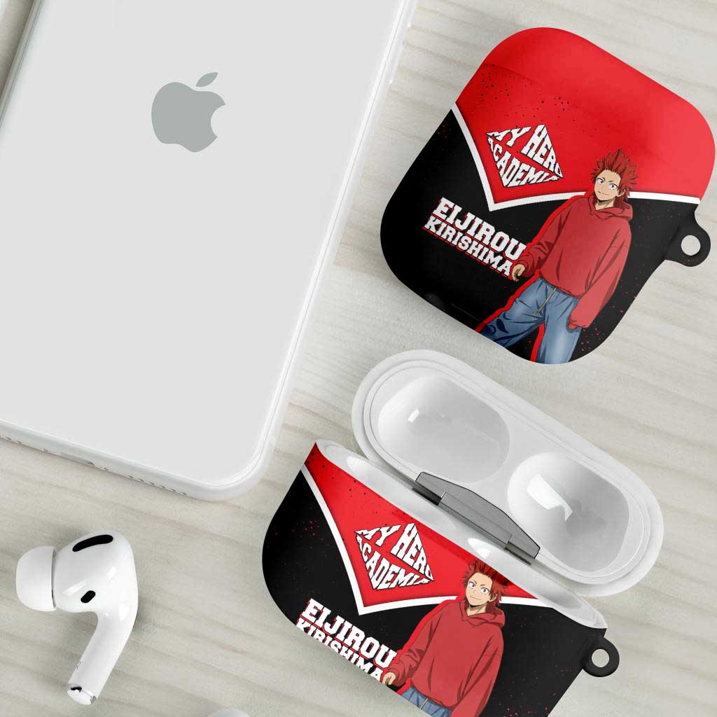 Eijirou Kirishima My Hero Academia AirPods Case Bold Comic-Inspired Anime Style