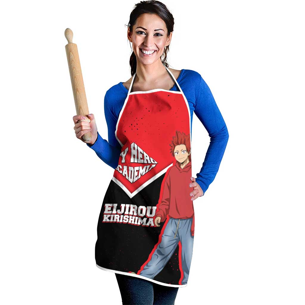 Eijirou Kirishima My Hero Academia Apron Bold Comic-Inspired Anime Style