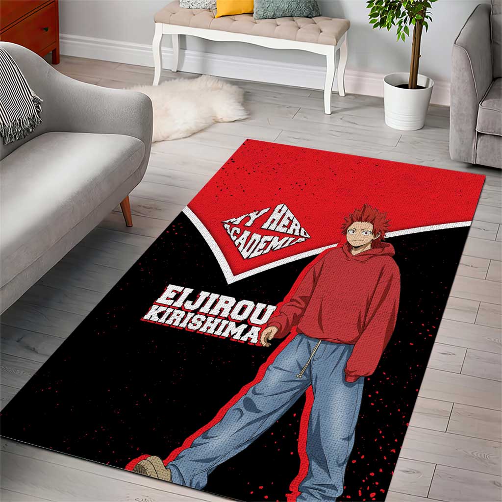Eijirou Kirishima My Hero Academia Area Rug Bold Comic-Inspired Anime Style