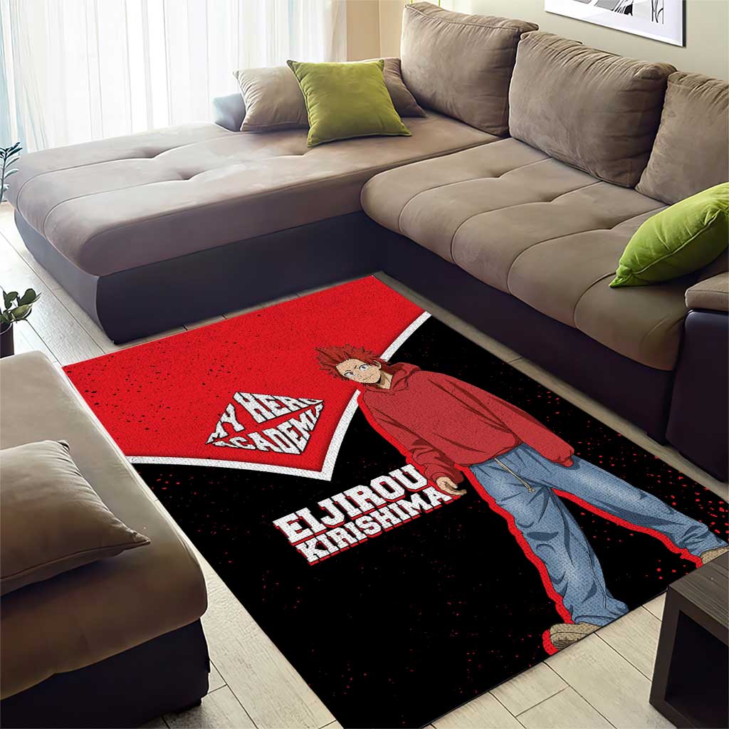 Eijirou Kirishima My Hero Academia Area Rug Bold Comic-Inspired Anime Style