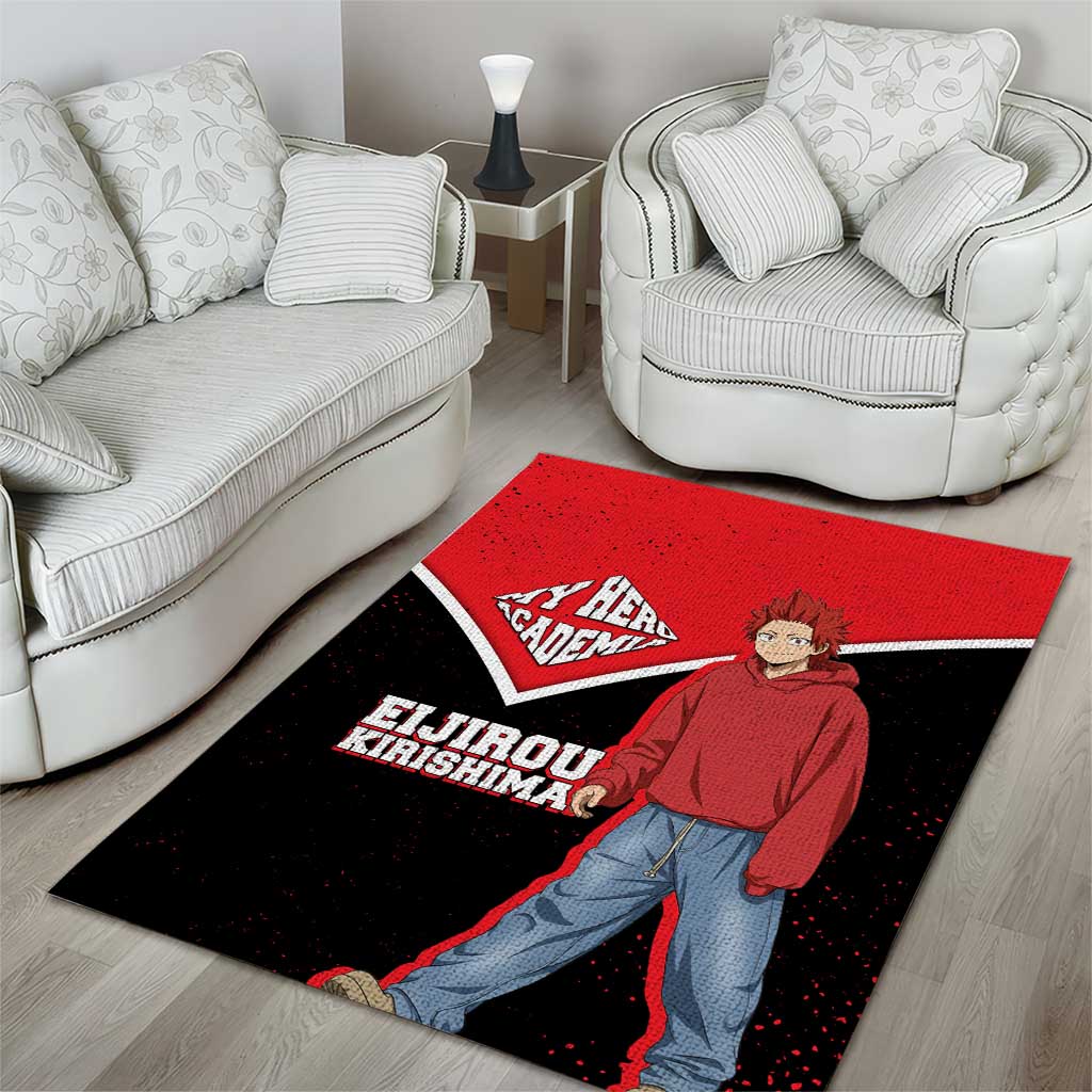 Eijirou Kirishima My Hero Academia Area Rug Bold Comic-Inspired Anime Style