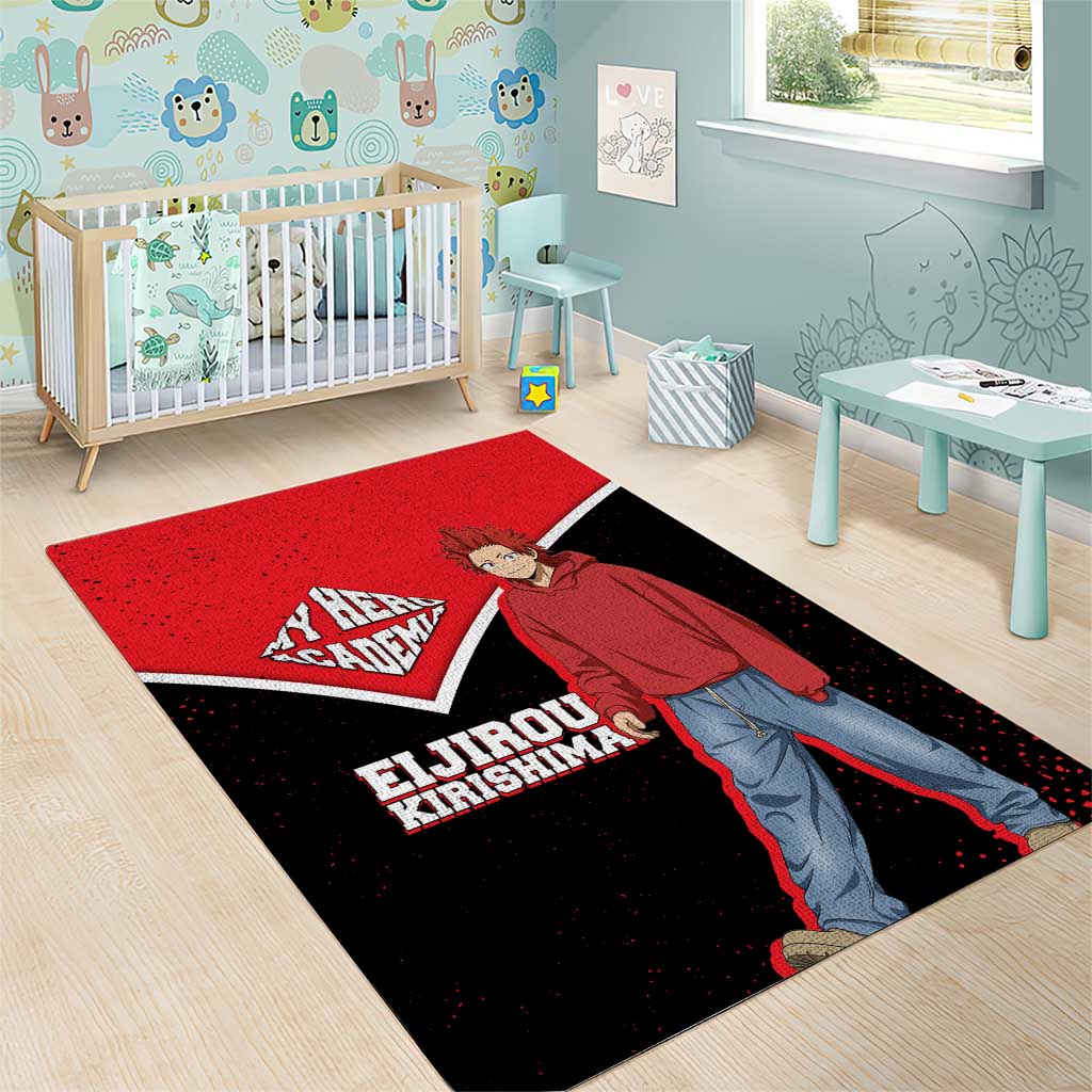 Eijirou Kirishima My Hero Academia Area Rug Bold Comic-Inspired Anime Style