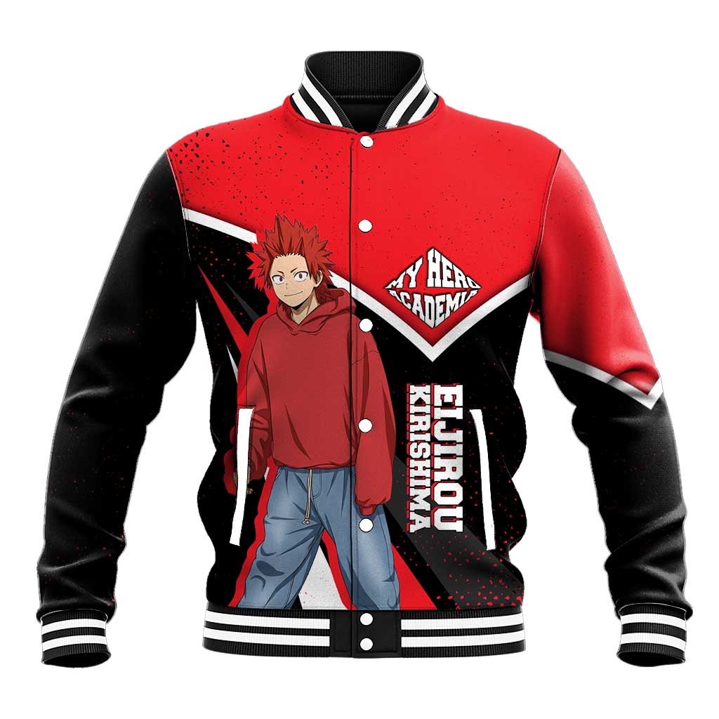 Eijirou Kirishima My Hero Academia Baseball Jacket Bold Comic-Inspired Anime Style