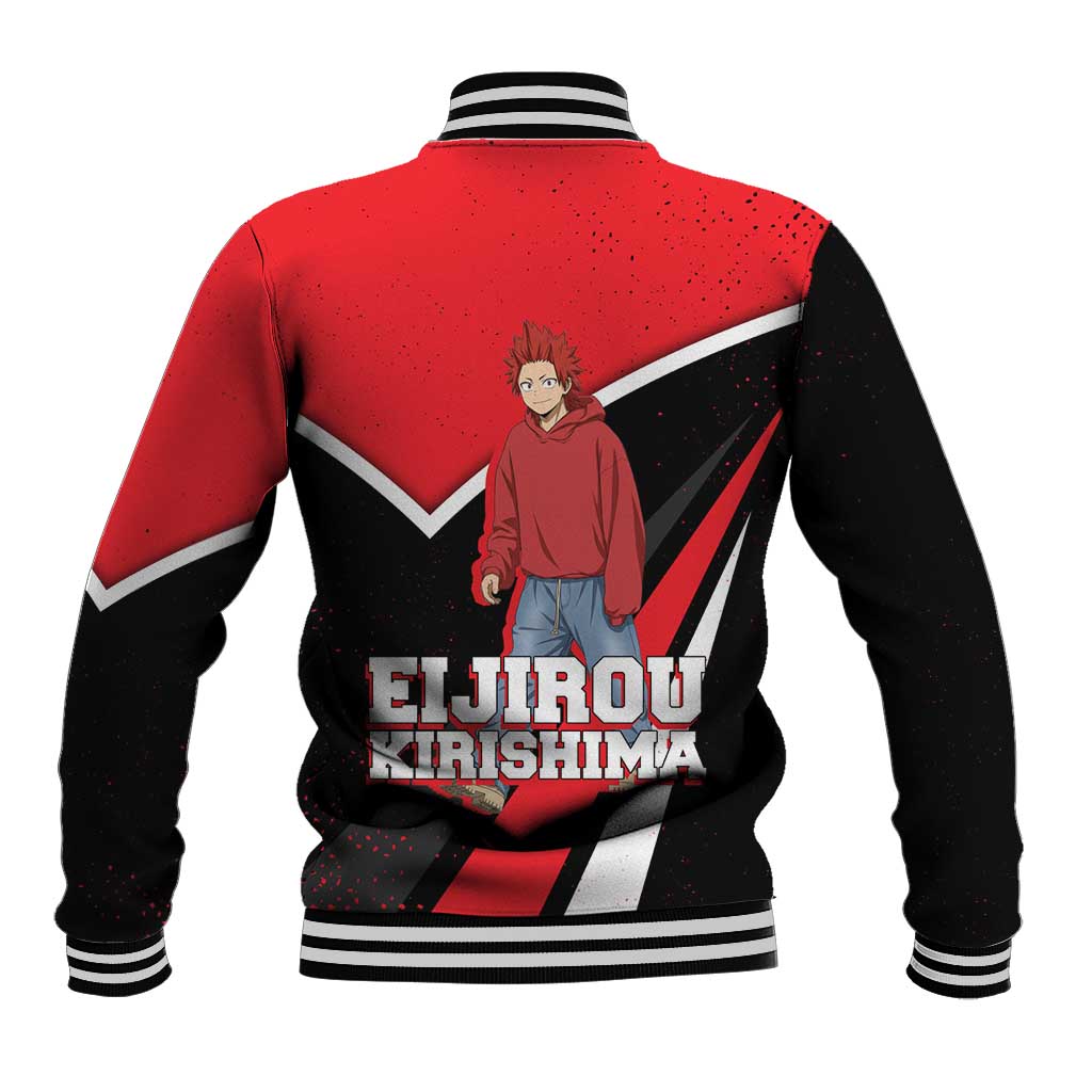 Eijirou Kirishima My Hero Academia Baseball Jacket Bold Comic-Inspired Anime Style