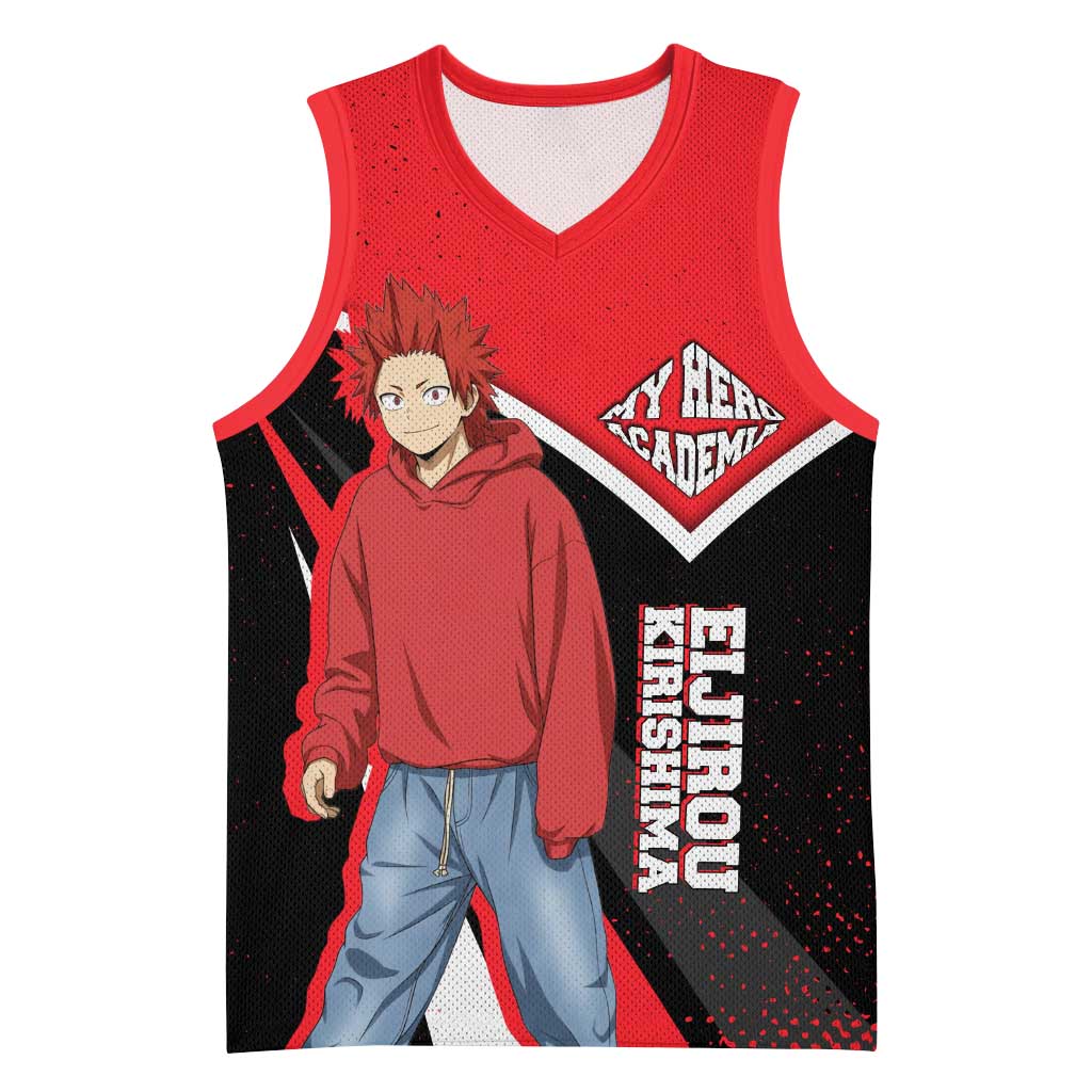 Eijirou Kirishima My Hero Academia Basketball Jersey Bold Comic-Inspired Anime Style