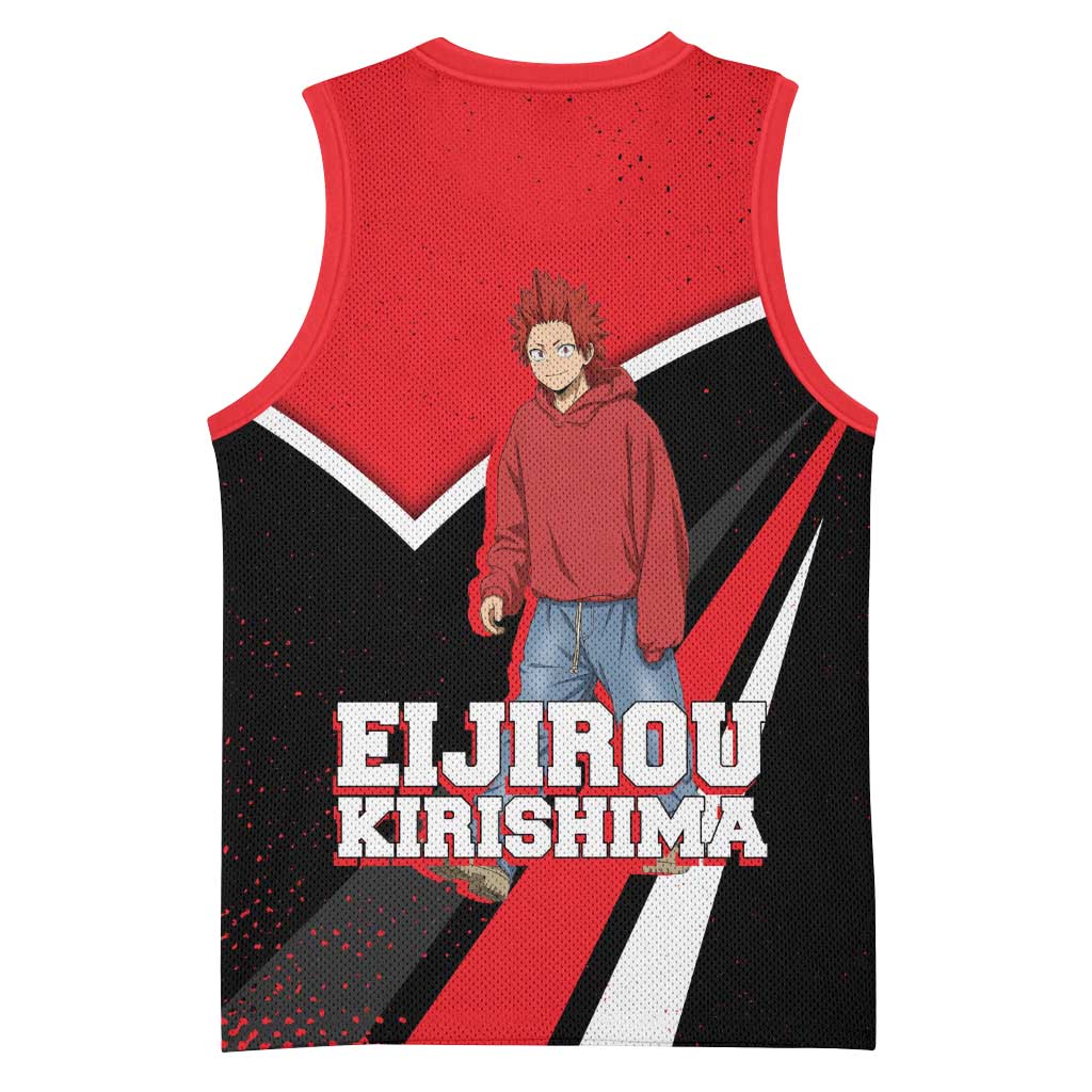 Eijirou Kirishima My Hero Academia Basketball Jersey Bold Comic-Inspired Anime Style