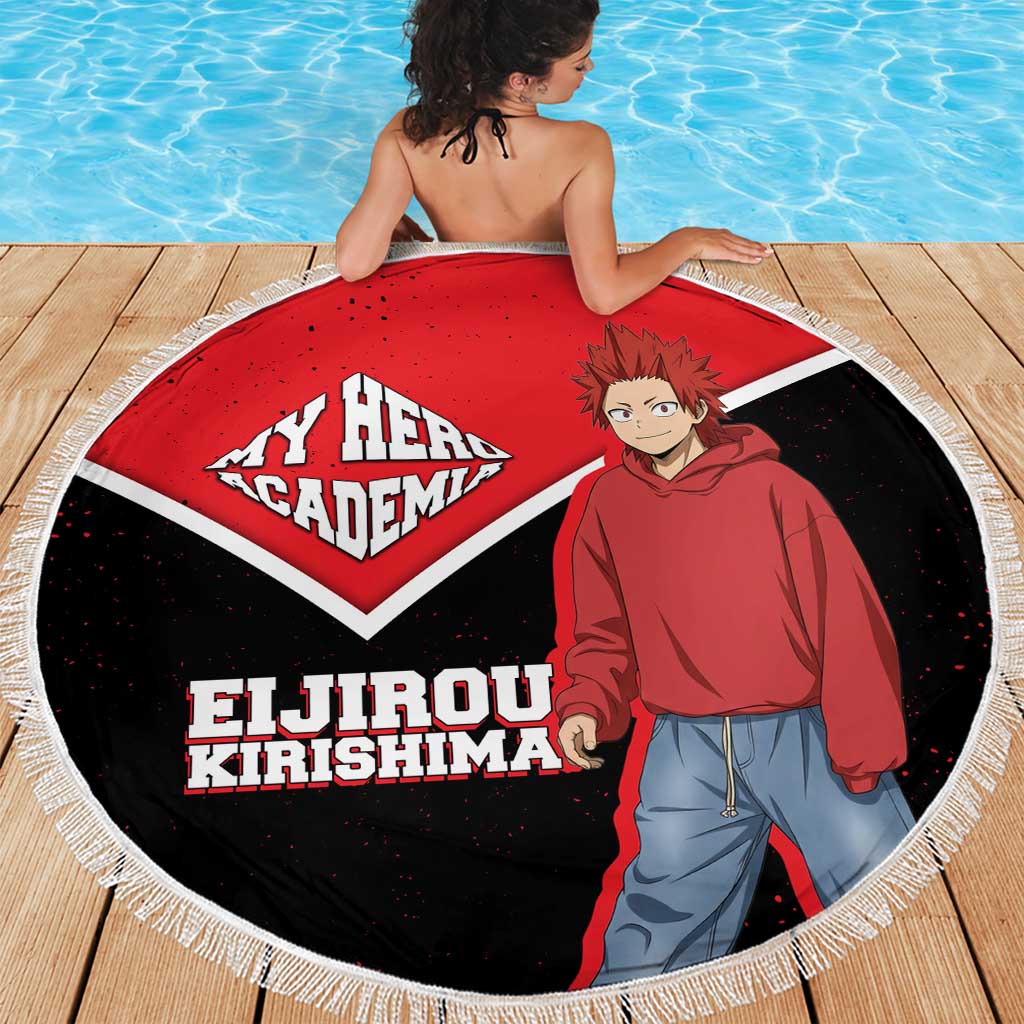 Eijirou Kirishima My Hero Academia Beach Blanket Bold Comic-Inspired Anime Style
