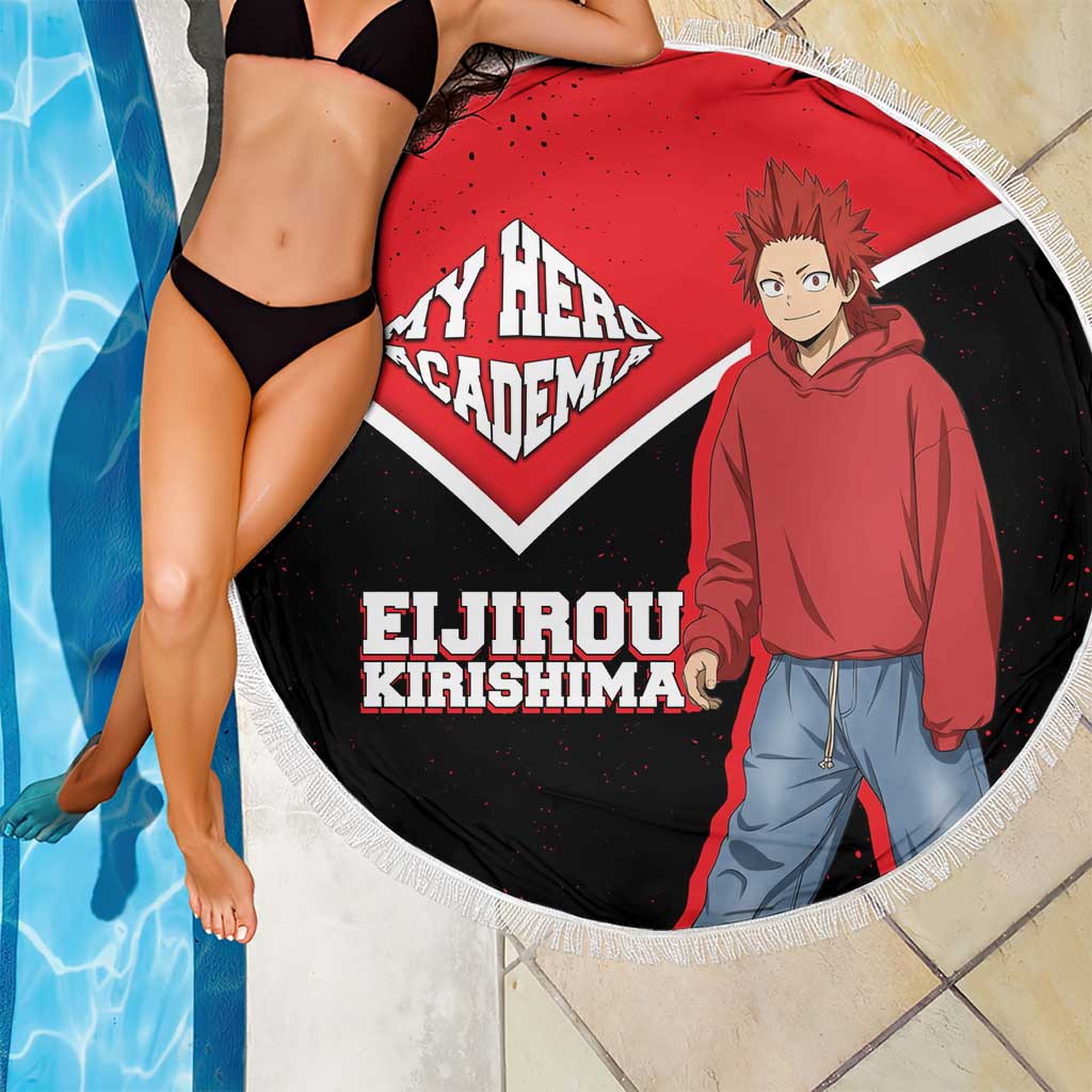 Eijirou Kirishima My Hero Academia Beach Blanket Bold Comic-Inspired Anime Style