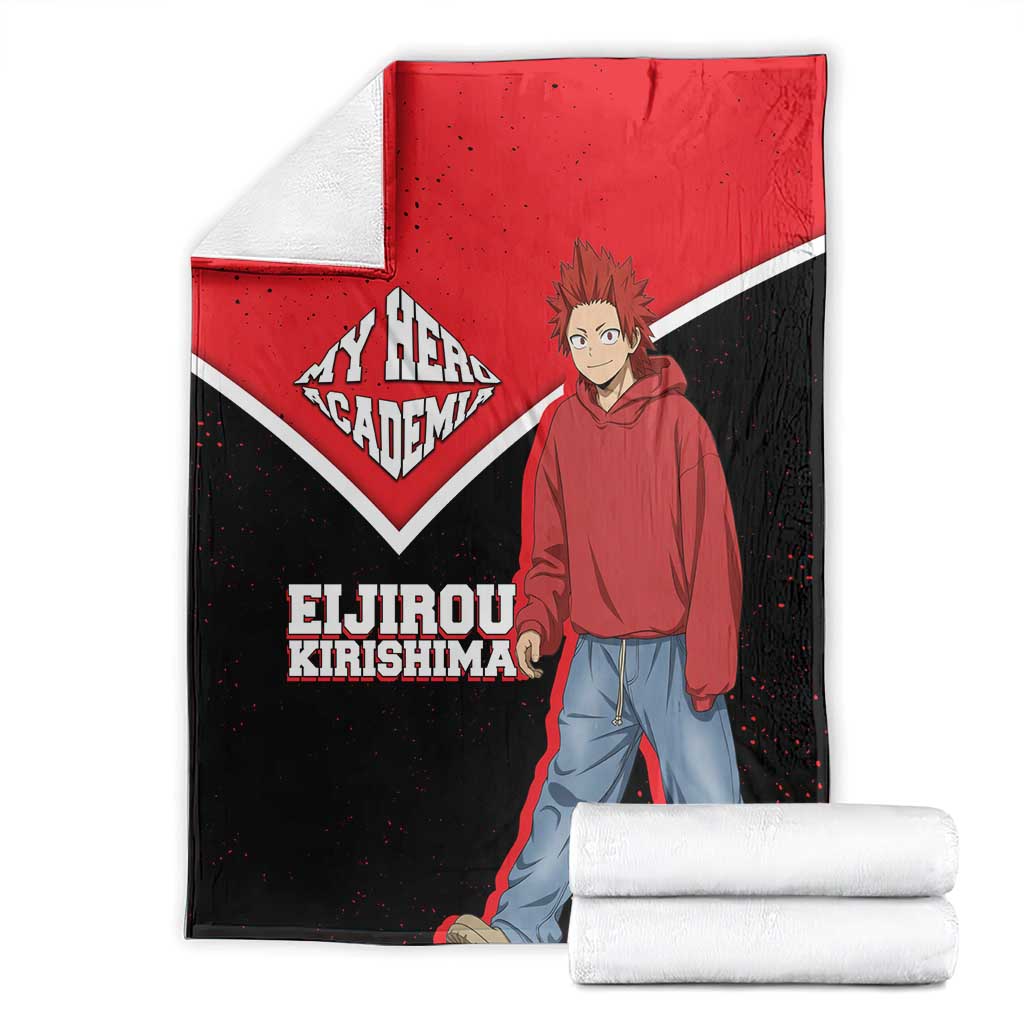 Eijirou Kirishima My Hero Academia Blanket Bold Comic-Inspired Anime Style