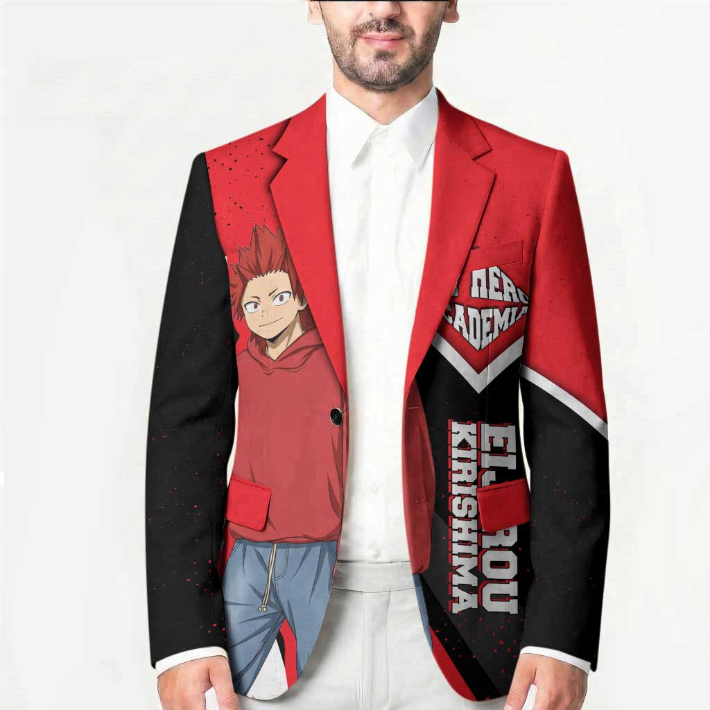 Eijirou Kirishima My Hero Academia Blazer Bold Comic-Inspired Anime Style