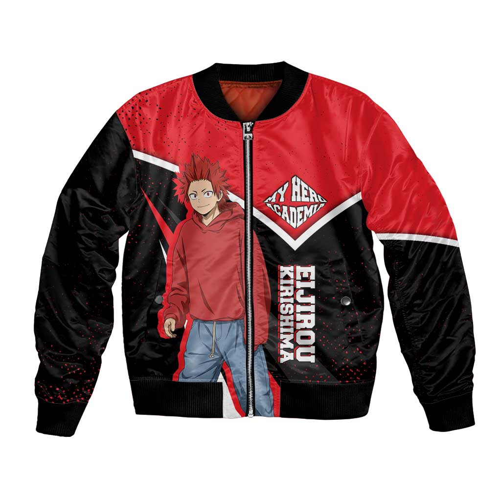 Eijirou Kirishima My Hero Academia Bomber Jacket Bold Comic-Inspired Anime Style